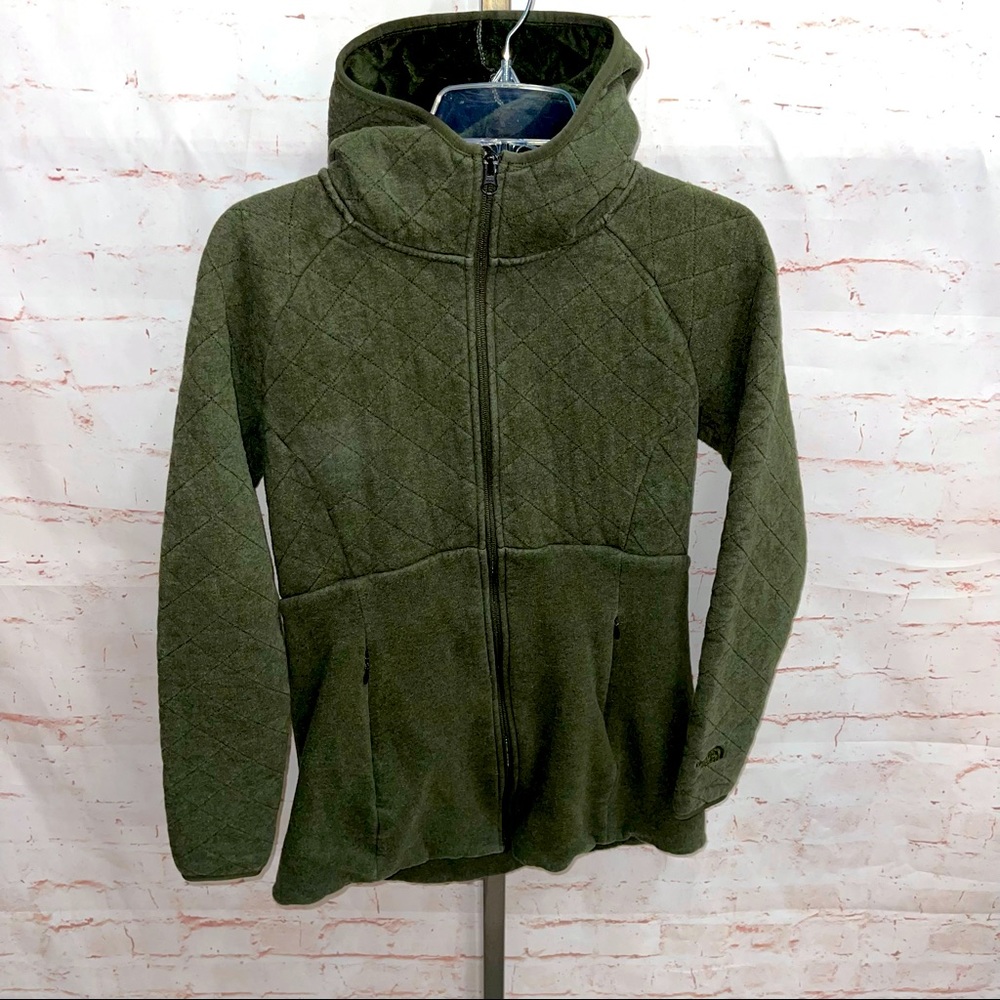 The north face hooded zip up women’s small